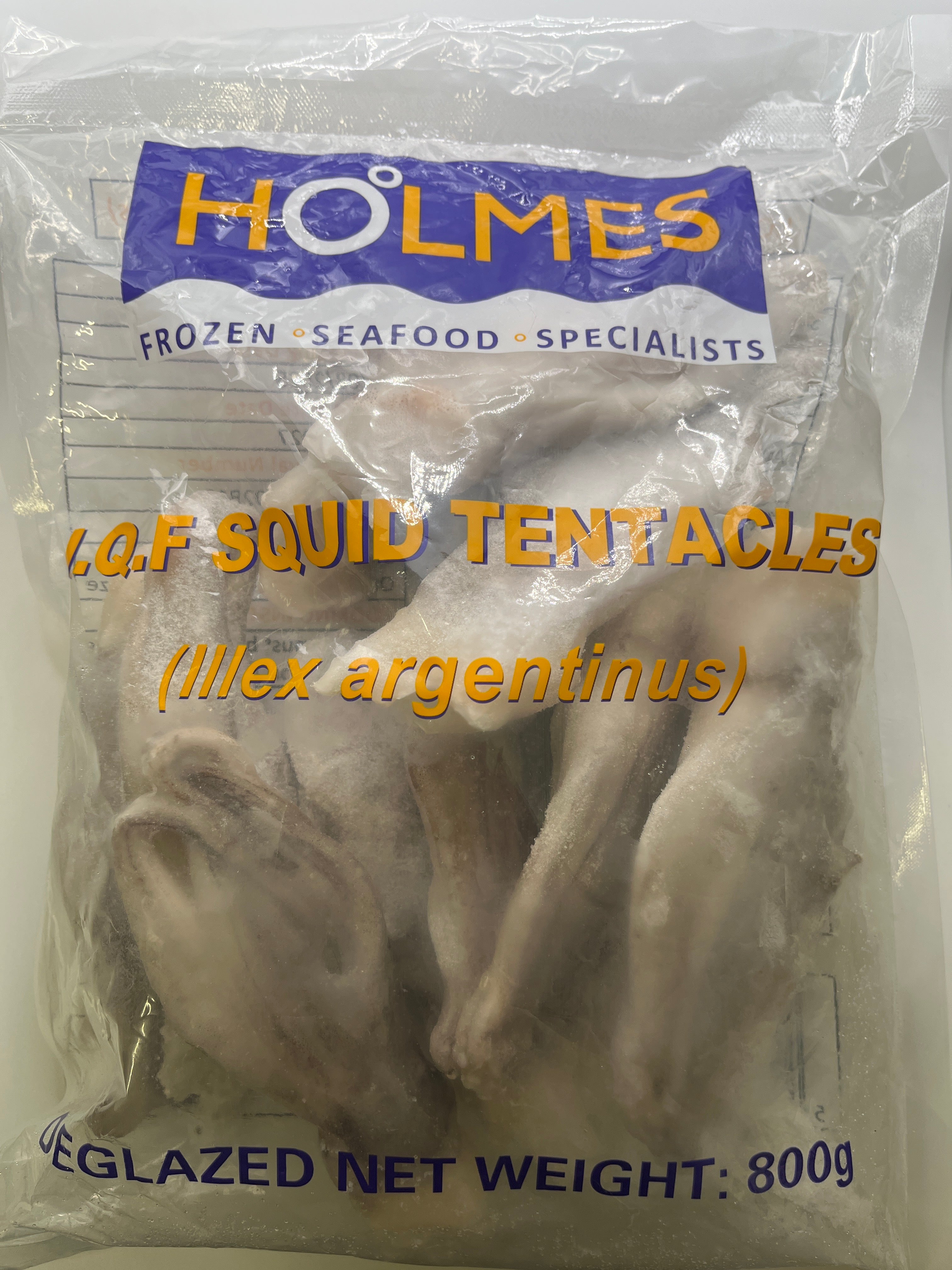 Holmes IQF Squid Tentacles (60-100g per pc) Net 80