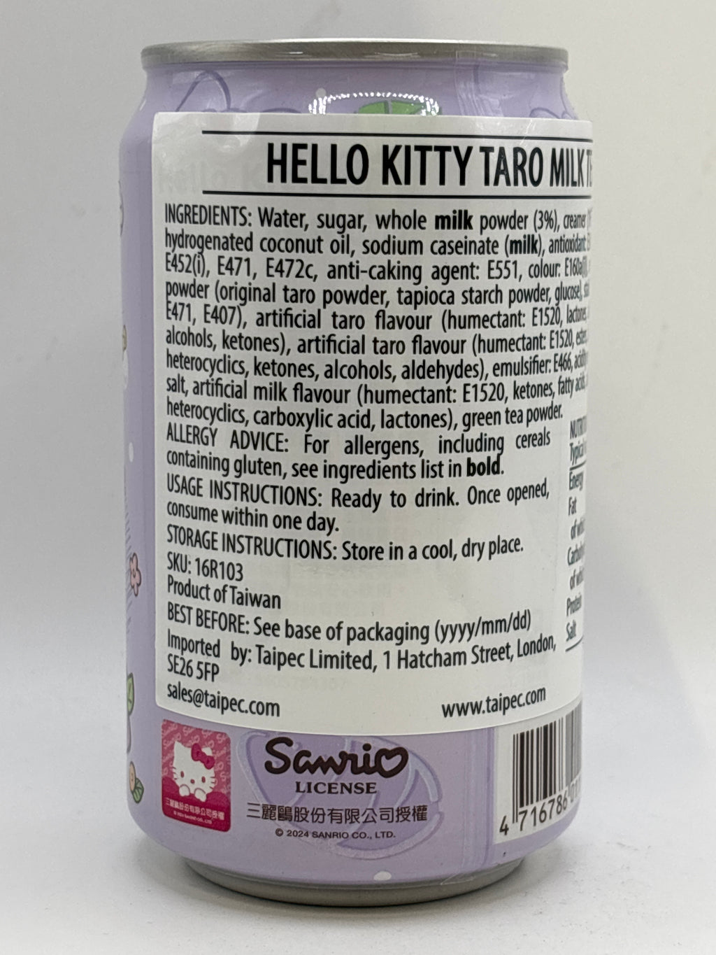 Hello Kitty Taro Milk Tea 310ml
