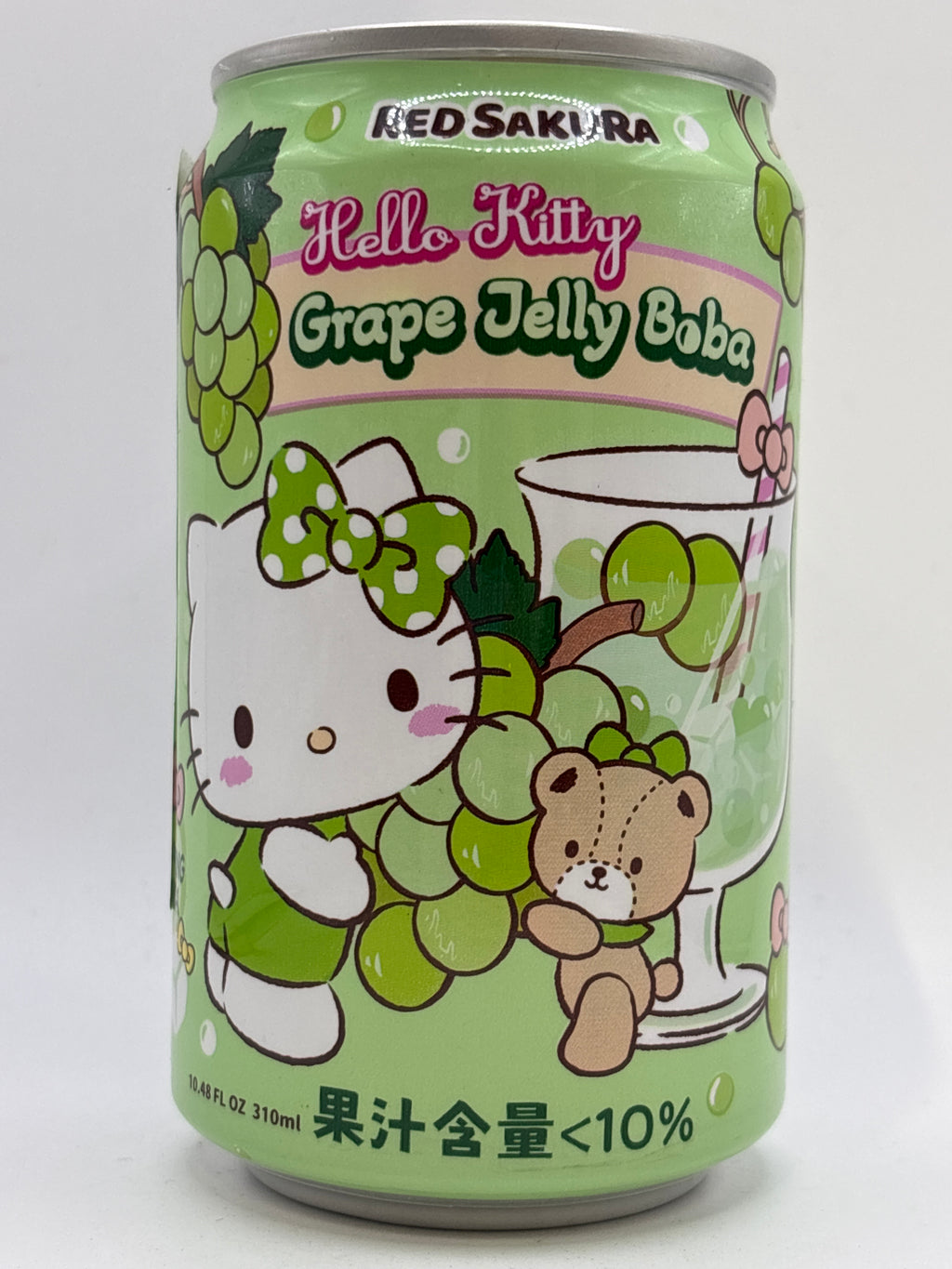 Hello Kitty Grape Jelly Boba Drink 310ml
