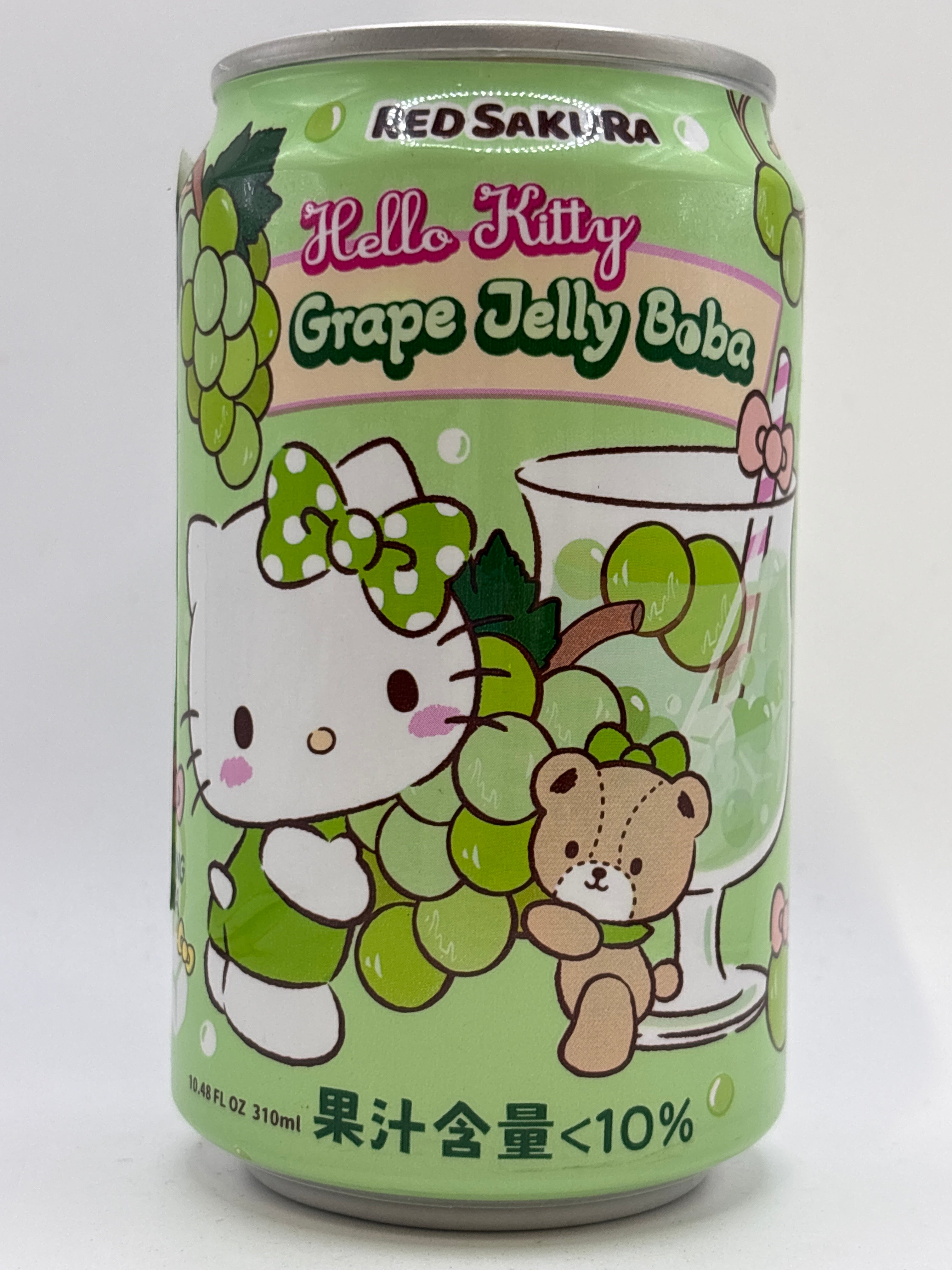 Hello Kitty Grape Jelly Boba Drink 310ml